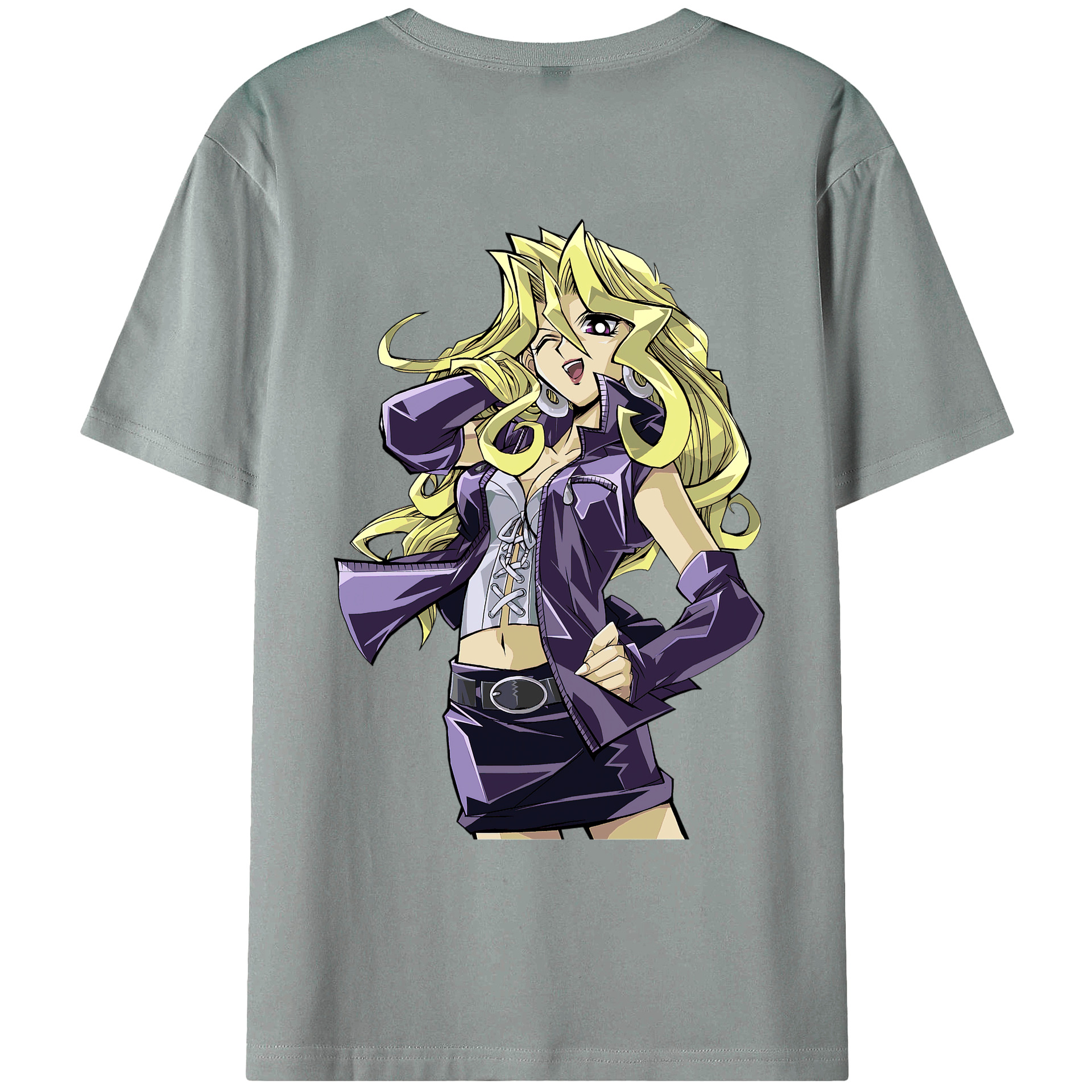 （画像用） 遊☆戯☆王 Yu-Gi-Oh! 綿100％ メンズ半袖Tシャツ（バックプリント） 通気性